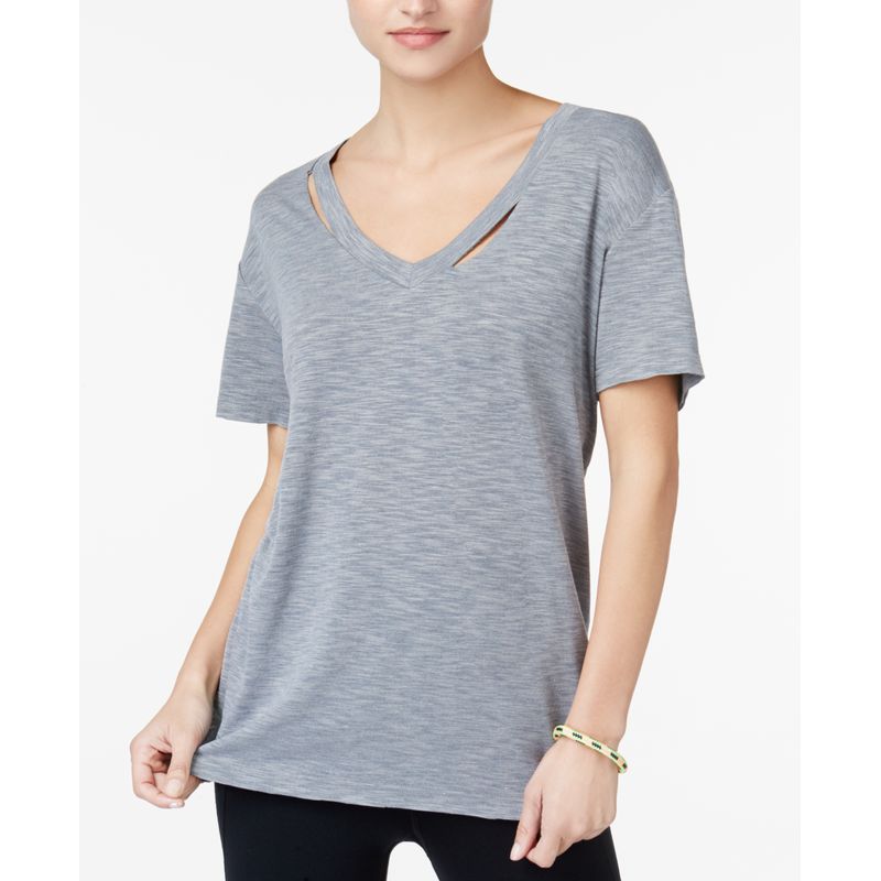 Jessica Simpson The Warm Up Juniors Cutout Graphic Back T-Shirt